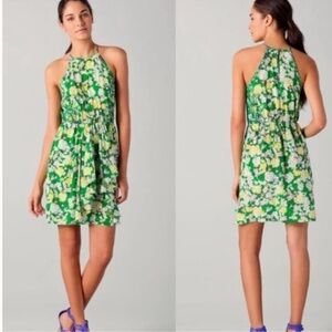 Rebecca Taylor Silk Garden Flower Flutter Dress Sz 2